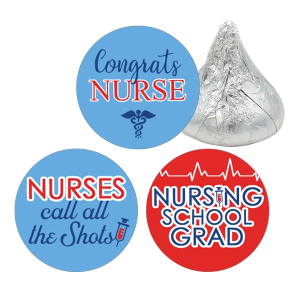 Graduation Class of 2025: Nursing School Graduation Party Favor Stickers - Fits on Hershey® Kisses - 180 Stickers Sale