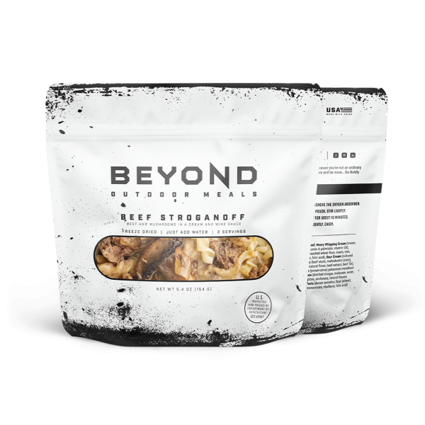 Beef Stroganoff Pouch by Beyond Outdoor Meals (2 servings, 710 calories) Supply - Image 3