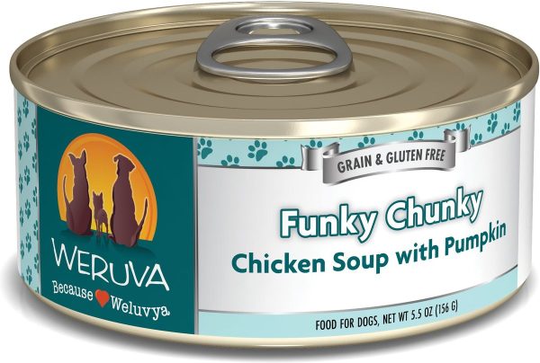 Weruva Funky Chunky Chicken Soup with Pumpkin Canned Dog Food Cheap