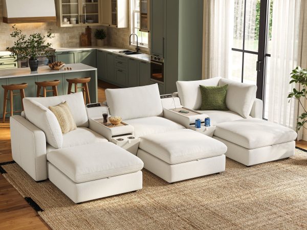RUBIK V 3 Seats with 3 Ottomans & 2 Consoles Supply