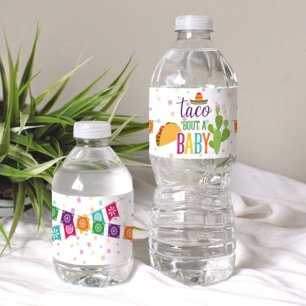 Taco  Bout a Baby: Baby Shower- Water Bottle Sticker Labels - 24 Stickers Online now - Image 2
