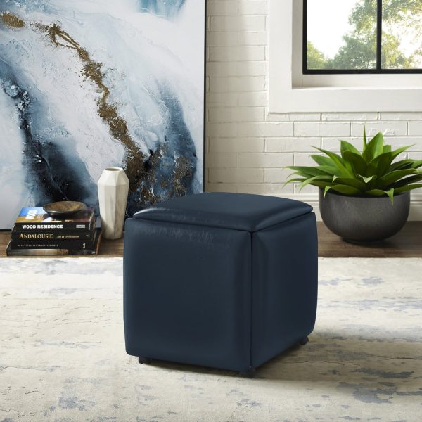 Brisa 5 Piece Nesting Ottoman Stool Set Online now - Image 2