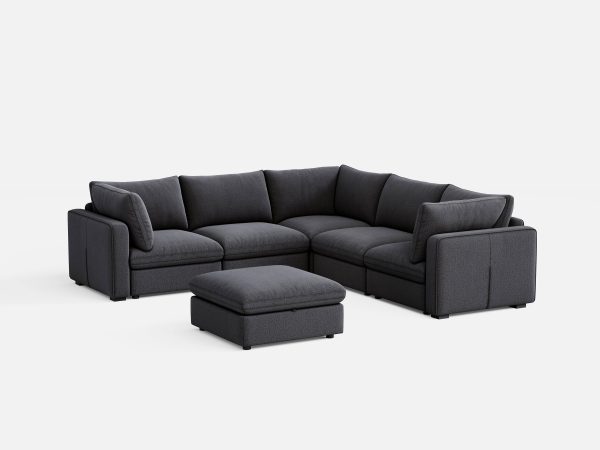 RUBIK V 4 Seats with Corner & Ottoman Online Hot Sale - Image 5