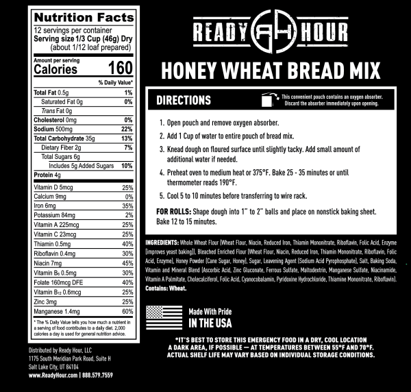 Honey Wheat Bread Mix #10 Can Discount - Image 5