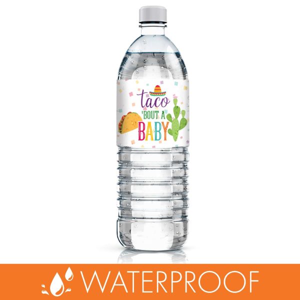 Taco  Bout a Baby: Baby Shower- Water Bottle Sticker Labels - 24 Stickers Online now - Image 5