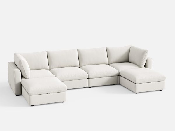 RUBIK V 4 Seats with 2 Ottomans Discount - Image 2