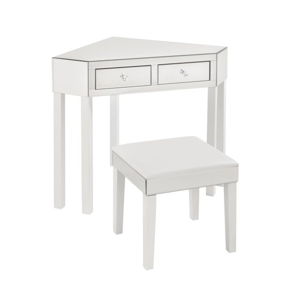 Amaris Mirrored Corner Vanity Set Online Sale - Image 2