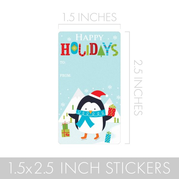 Christmas Gift Tag Stickers: Whimsical Holiday Fun - 75 Stickers Online now - Image 4