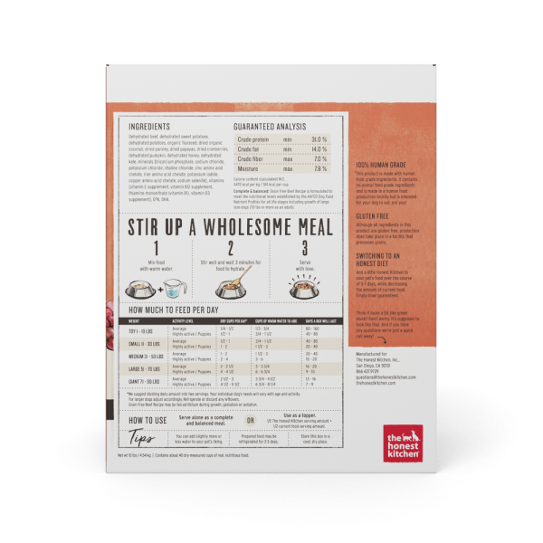 The Honest Kitchen LOVE Grain Free Beef All Life Stages Dog Food Supply - Image 2