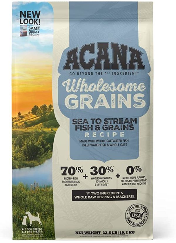 ACANA Wholesome Grains Sea to Stream Fish & Grains Dry Dog Food on Sale