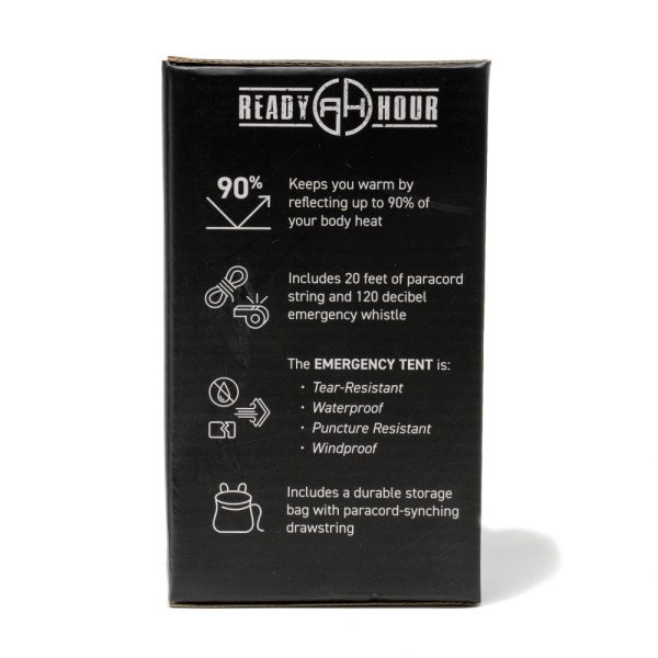 Army Green Nylon Emergency Tent with Survival Whistle by Ready Hour Online - Image 5