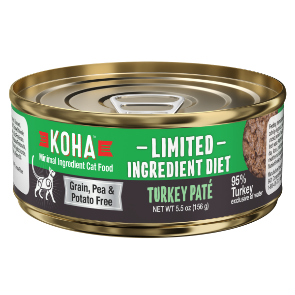 KOHA Grain & Potato Free Limited Ingredient Diet Turkey Pate Canned Cat Food Online now - Image 2
