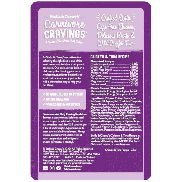 Stella & Chewy s Carnivore Cravings Chicken & Tuna Recipe Wet Cat Food For Discount - Image 2