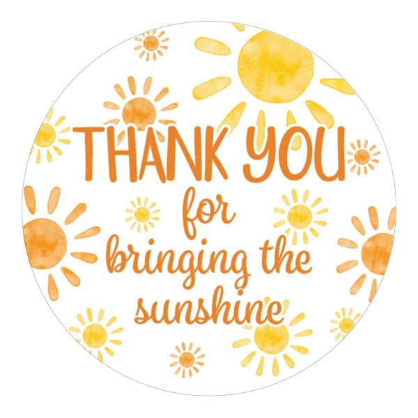 1st Trip Around the Sun - 1st Birthday: Circle Label Stickers, Thank You - 40 Stickers Discount