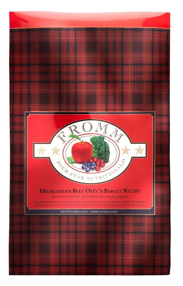 Fromm Four-Star Grain Inclusive Highlander Beef Oats and Barley Dry Dog Food Online Hot Sale