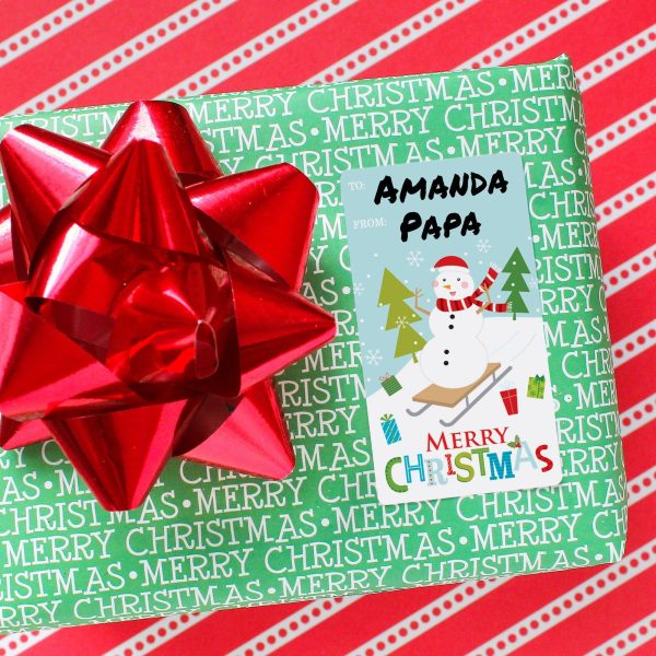 Christmas Gift Tag Stickers: Whimsical Holiday Fun - 75 Stickers Online now - Image 5