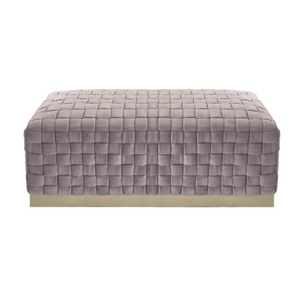 Satine Velvet Bench For Sale - Image 3