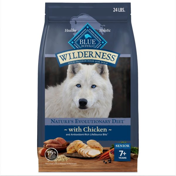 Blue Buffalo Wilderness Wholesome Grains Senior Chicken Recipe Dry Dog Food Sale - Image 2