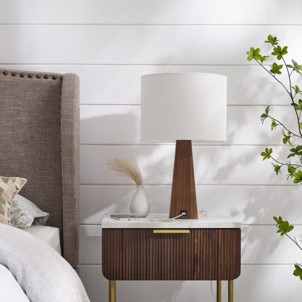 Carley Table Lamp with USB Port For Cheap
