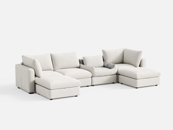 RUBIK V 4 Seats with 2 Ottomans & Pet Bed Module Online Hot Sale - Image 2