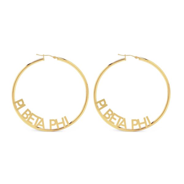 Pi Beta Phi Hoop Earrings Cheap