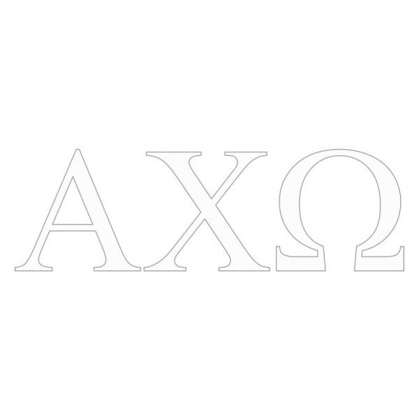 Alpha Chi Omega Greek Letter Window Sticker Decal For Discount