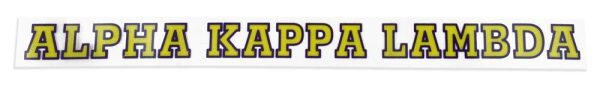 Alpha Kappa Lambda Long Window Decals Stickers Online Sale