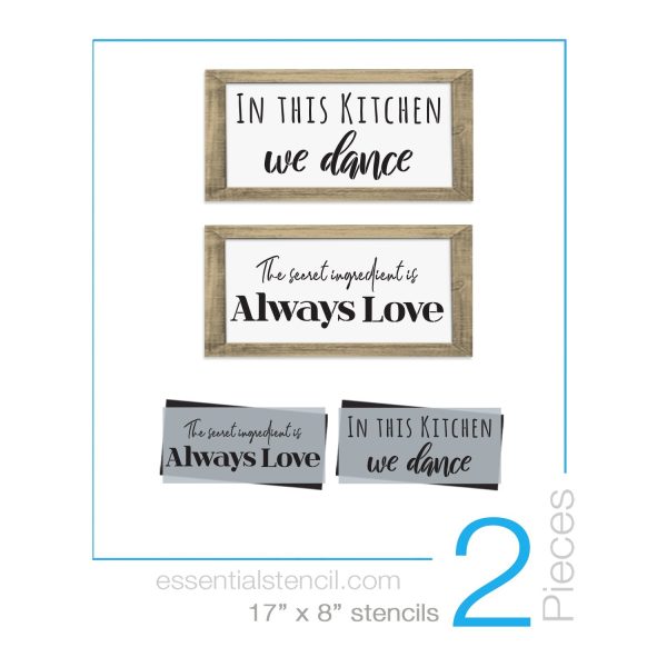 The Secret Ingredient Stencil Set (2 Pack) Cheap