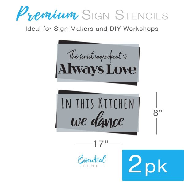 The Secret Ingredient Stencil Set (2 Pack) Cheap - Image 2